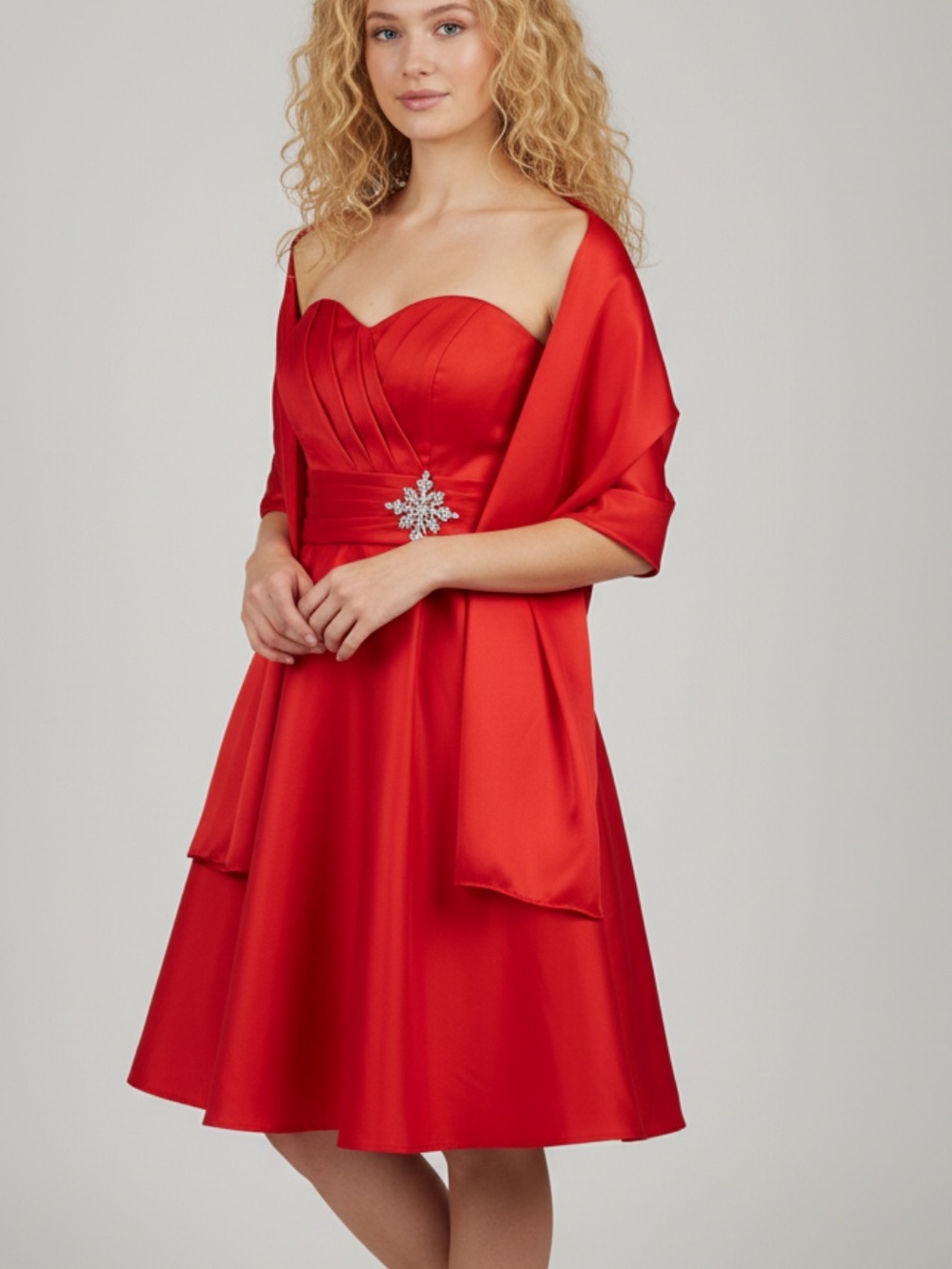 NWT- ASPEED USA red formal Christmas dress